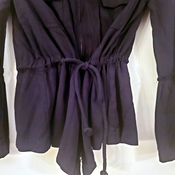 American Rag Boho XS Black Shirt Jacket - Picture 4 of 6